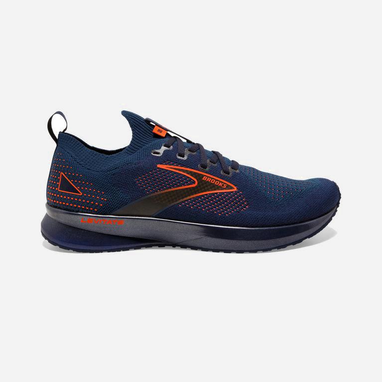 Brooks Men's Levitate Stealthfit 5 Energy Return Road Running Shoes Singapore - Peacoat/Titan/Flame